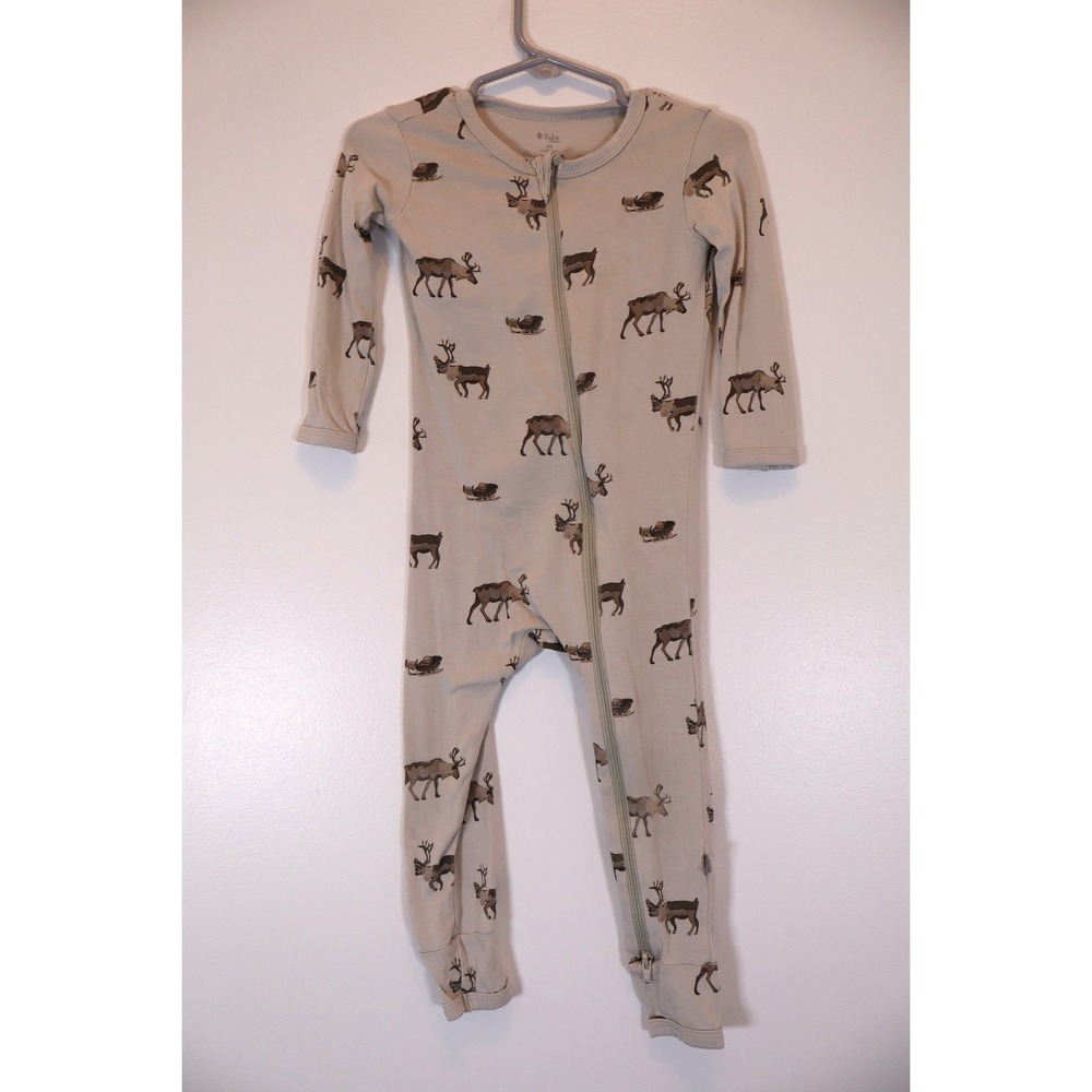 Kyte Baby Reindeer Zippered Romper Toddler 2T